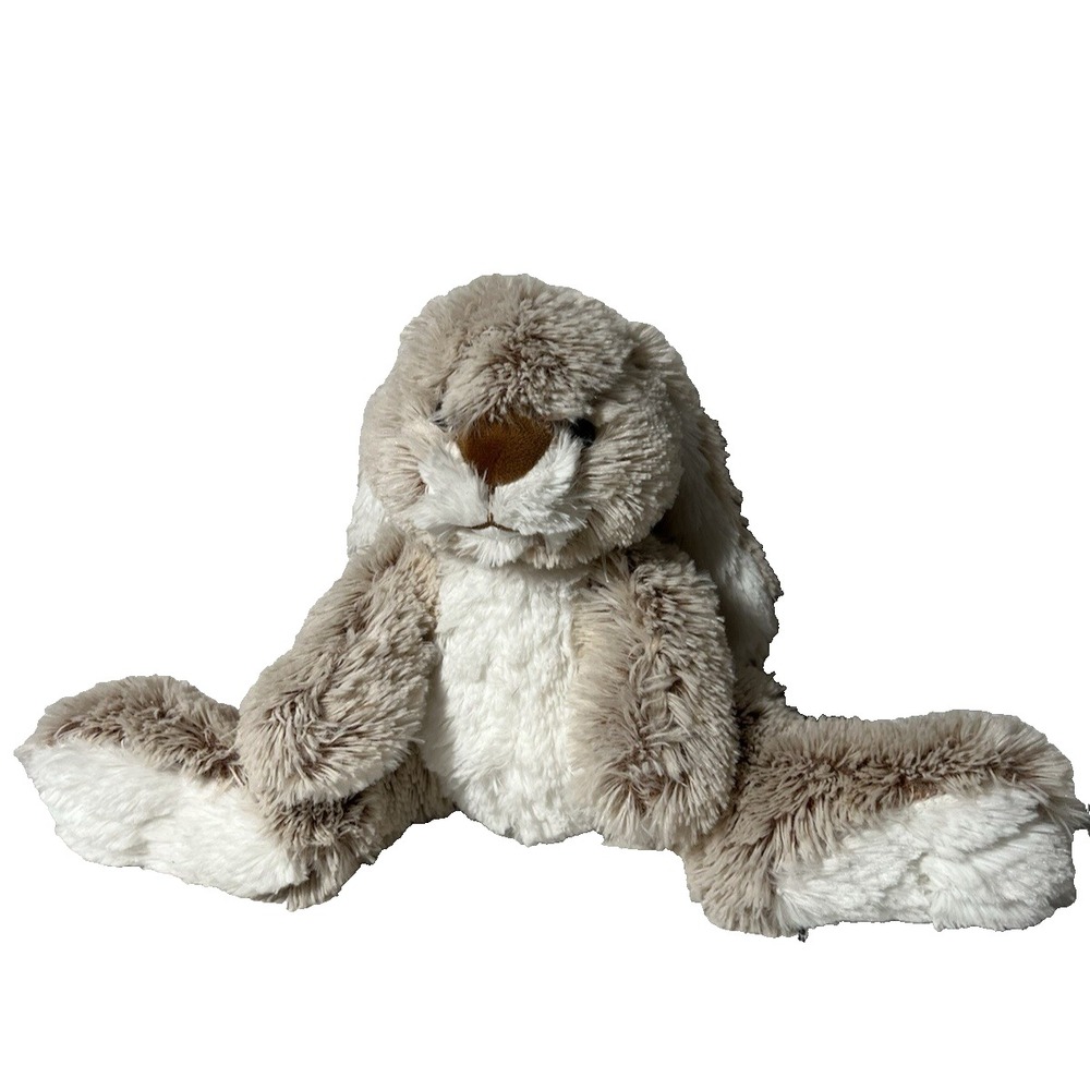 Melissa & Doug Unisex Plush Burrow Bunny 9in Cream Tan Stuffed Animal Rabbit